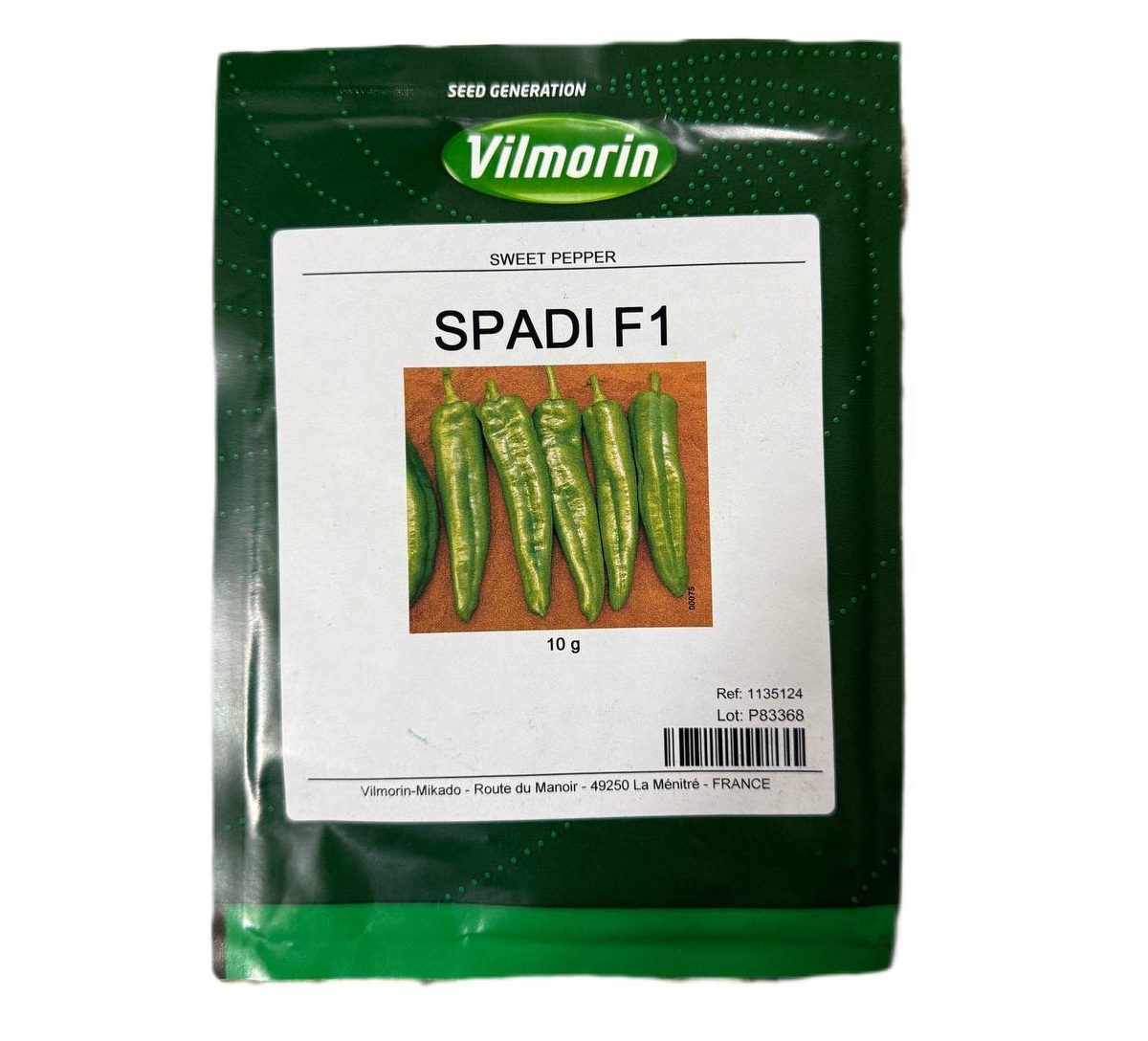 بذر فلفل دلمهای هیبریدی SPADI F1 از برند ویلمورین (Vilmorin)